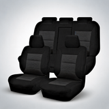 Premium black front seat covers for Toyota Corolla ZRE182R hatch 2012-2018
