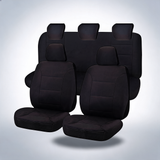 Challenger black front seat covers for Mazda BT-50 UP Series dual cab 2011-2015