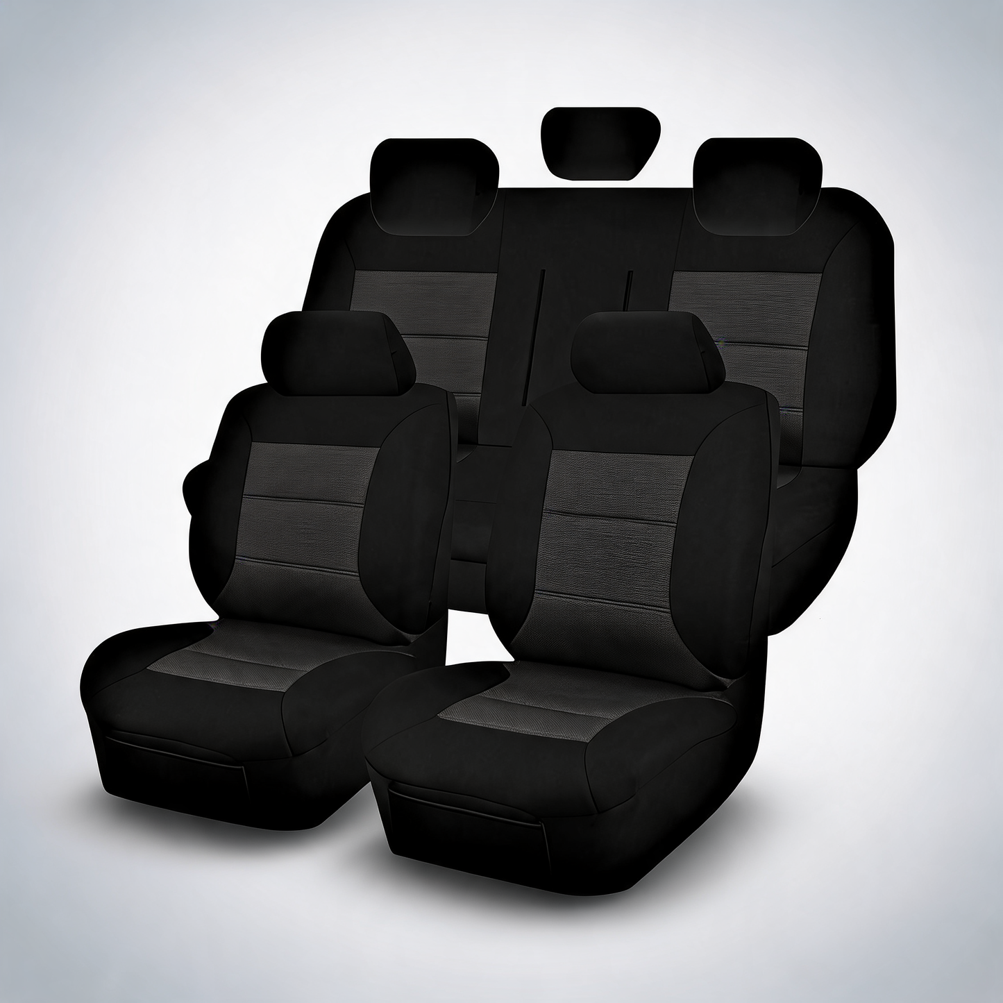 Premium black seat covers for Isuzu D-Max crew cab SX from 2020