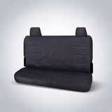 Challenger charcoal rear bench seat covers for Toyota Landcruiser 70 Series VDJ dual cab from 2008