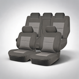 Premium grey front seat covers for Mitsubishi Outlander ZJ-ZL 5-seater SUV 2012-2021