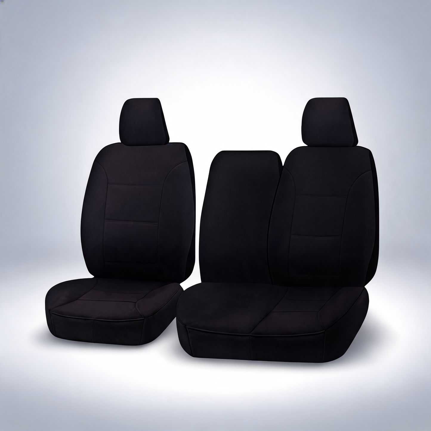 Challenger black front seat covers for Hyundai iLoad TQ van 2008-2021