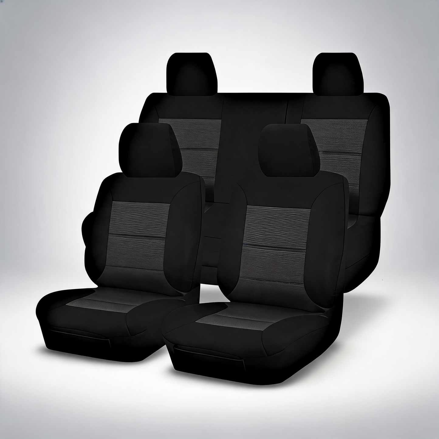 Premium black seat covers for Mazda BT-50 TF XT dual cab from 2020