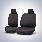 Challenger charcoal front seat covers for Holden Colorado RG single cab 2012-2016