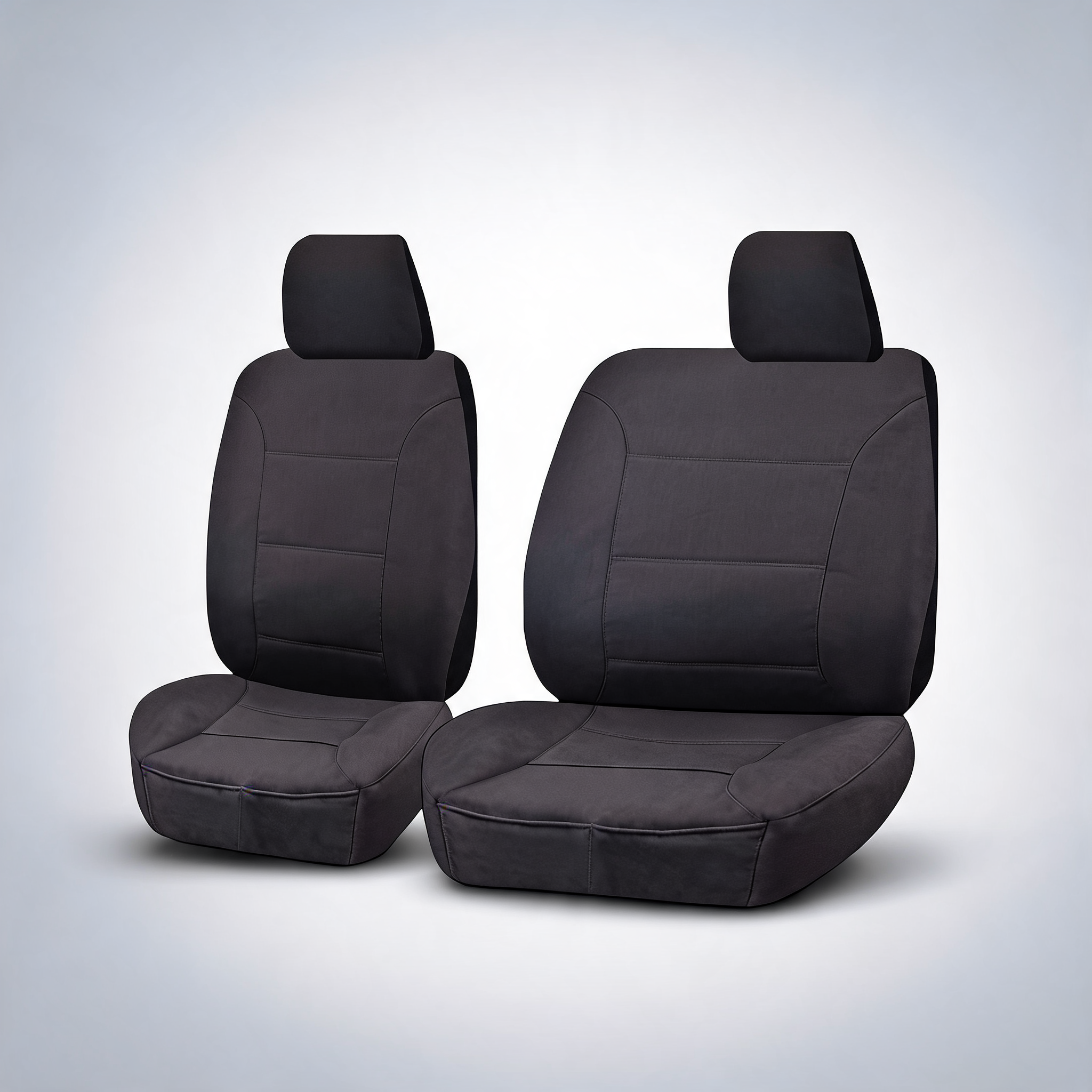 Challenger charcoal front seat covers for Holden Colorado RG single cab 2012-2016