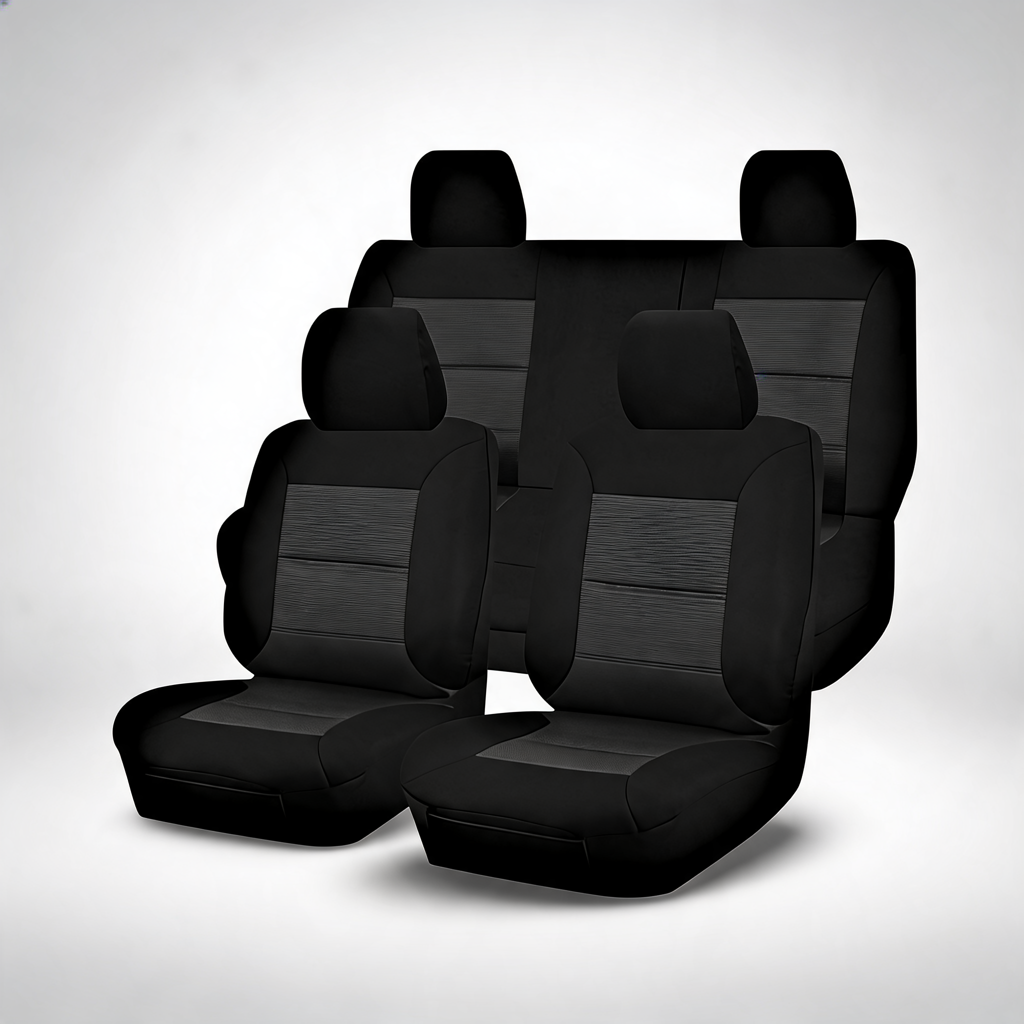 Premium black seat covers for Toyota Corolla Hybrid ZWE211R hatch from 2018