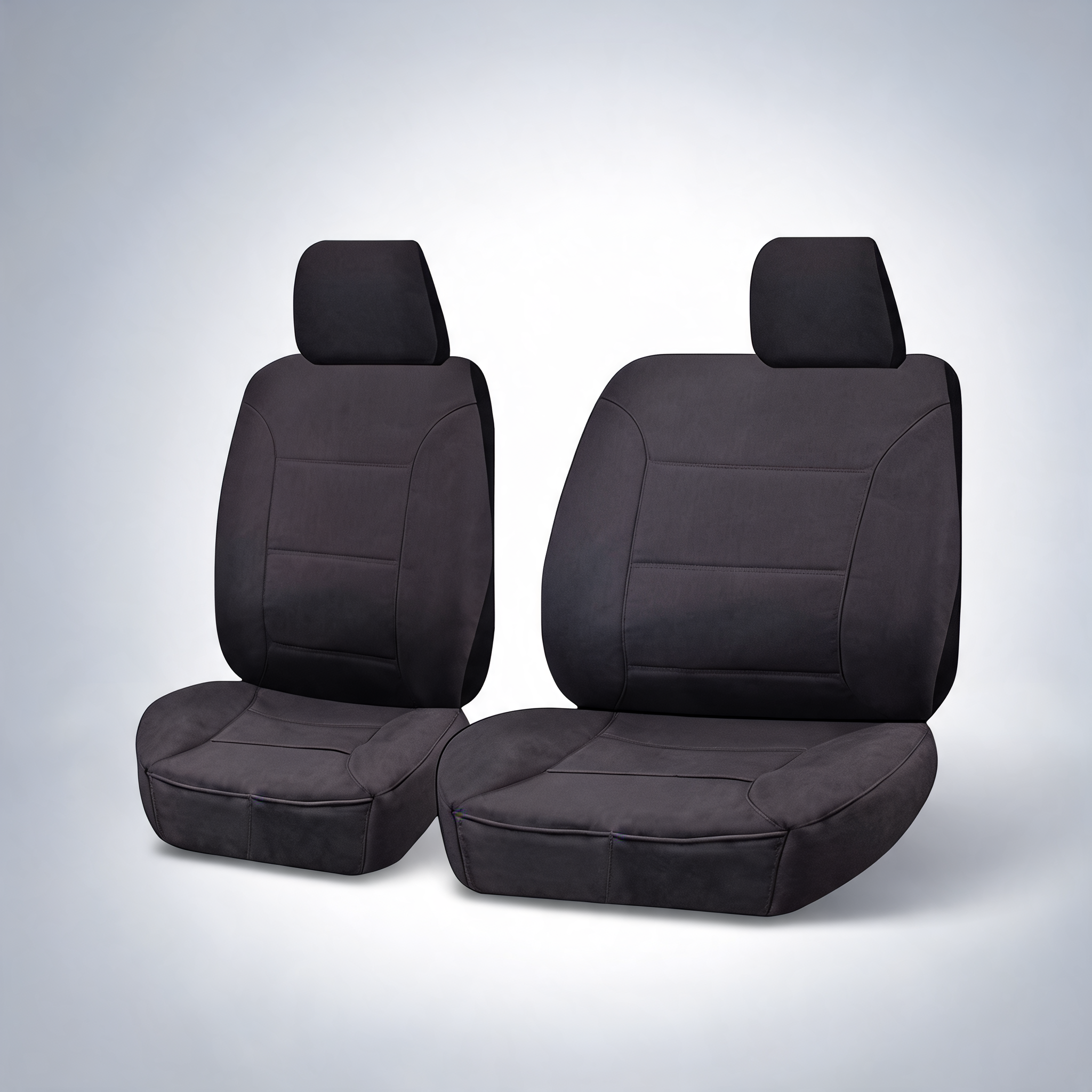 Challenger charcoal front seat covers for Nissan Patrol Y61 single cab 1999-2016