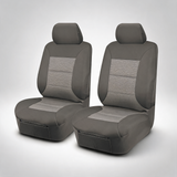 Premium grey front bucket seat covers for Mitsubishi Triton MQ dual and club cab from 2015