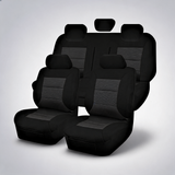 Premium black seat covers for Nissan Qashqai J11 Series 2 from 2017