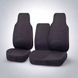 Challenger charcoal front seat covers for Toyota HiAce LWB utility van 2005-2015