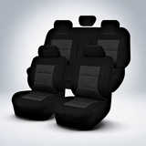 Premium Elite black seat covers for Ford Ranger PX MKIII double cab from 2018