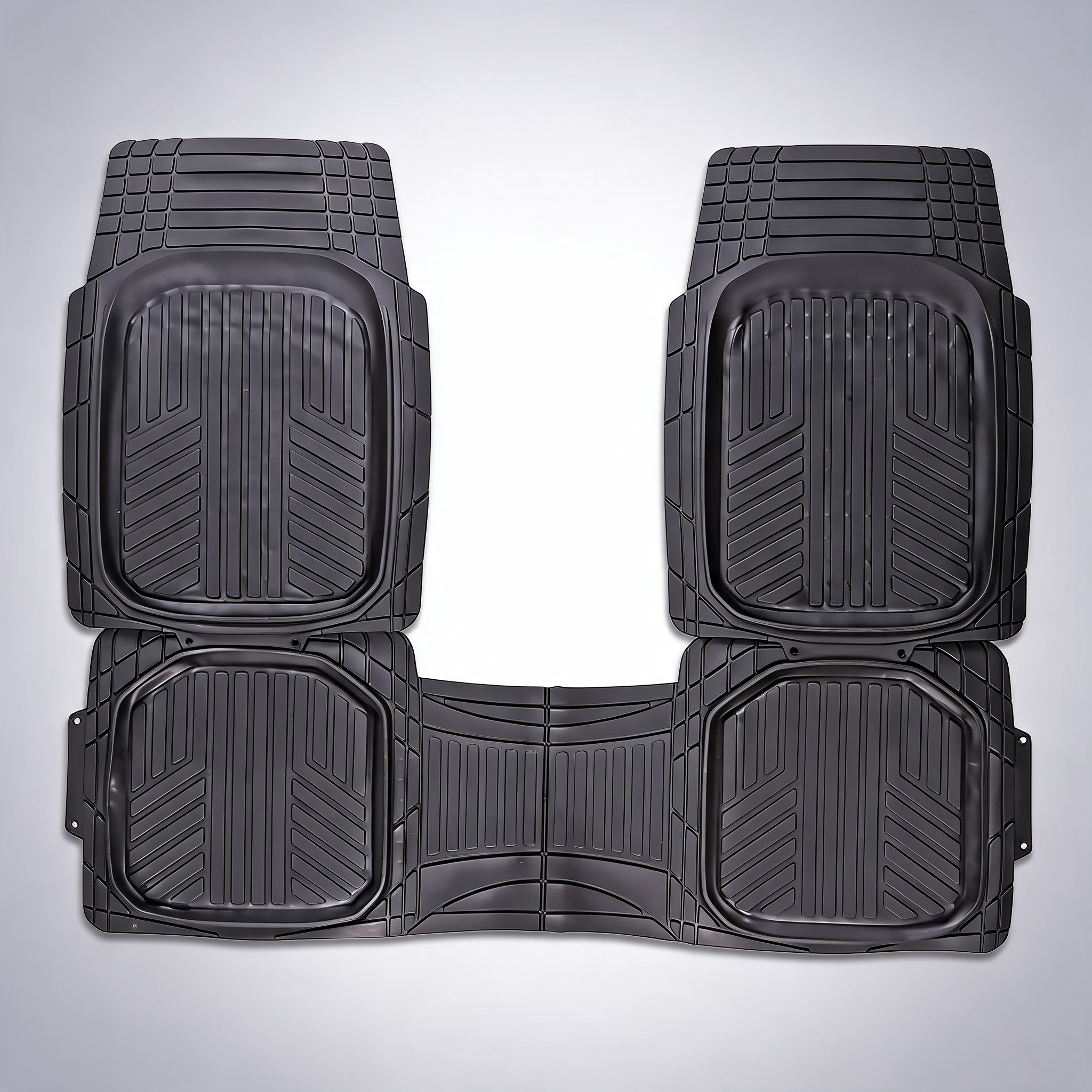 CMT Trailblazer 3-piece black rubber car mats