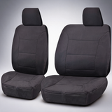 Challenger charcoal front seat covers for Toyota Landcruiser 70 Series VDJ from 2008