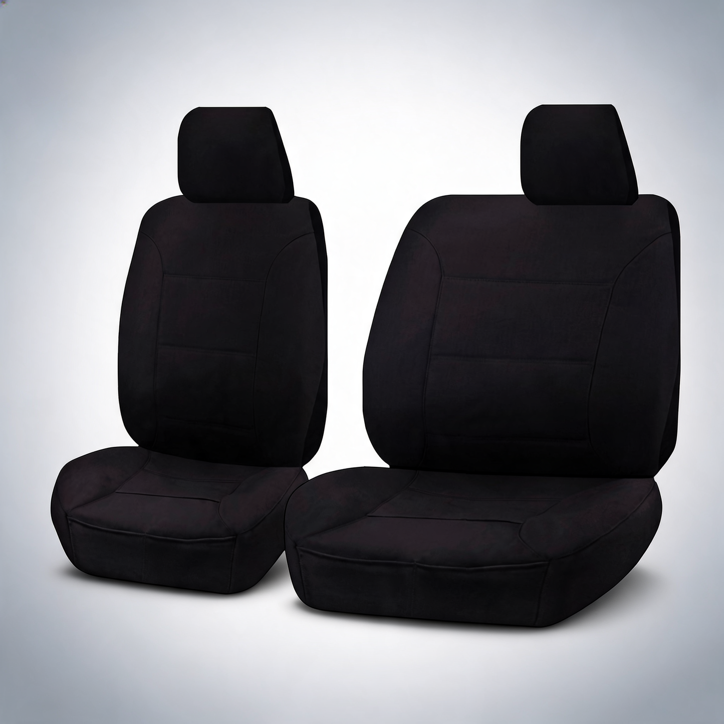 Challenger black front seat covers for Mazda BT-50 UP Series single cab 2011-2015