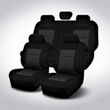 Premium Elite black seat covers for Ford Ranger PX MKIII Raptor double cab from 2018