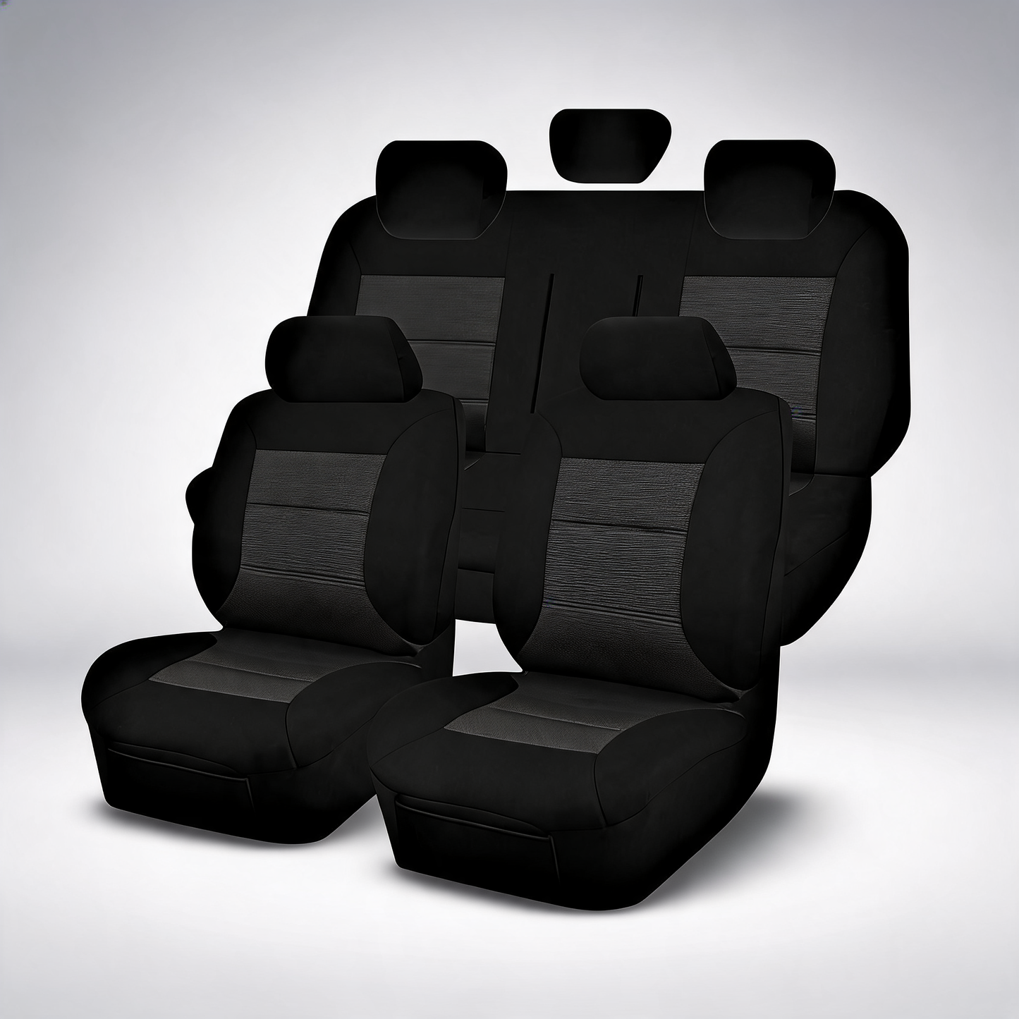 Premium black seat covers for LDV T60 SK8C dual cab from 2017