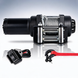 X-BULL 4500LBS electric winch with steel cable and wireless remote for boat, ATV and 4WD