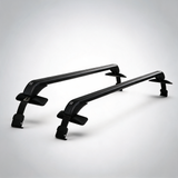 Universal 90cm lockable aluminium car roof rack cross bars in black