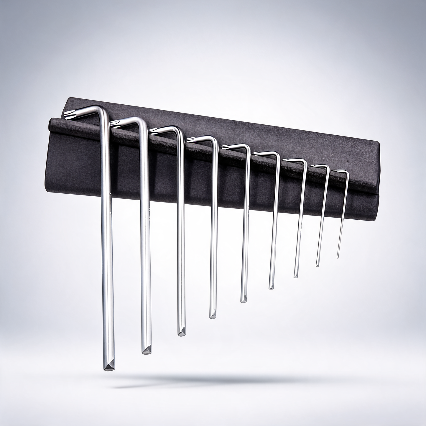 9-piece long Torx star Allen key set, T10 to T50