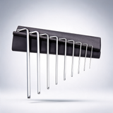 9-piece long Torx star Allen key set, T10 to T50