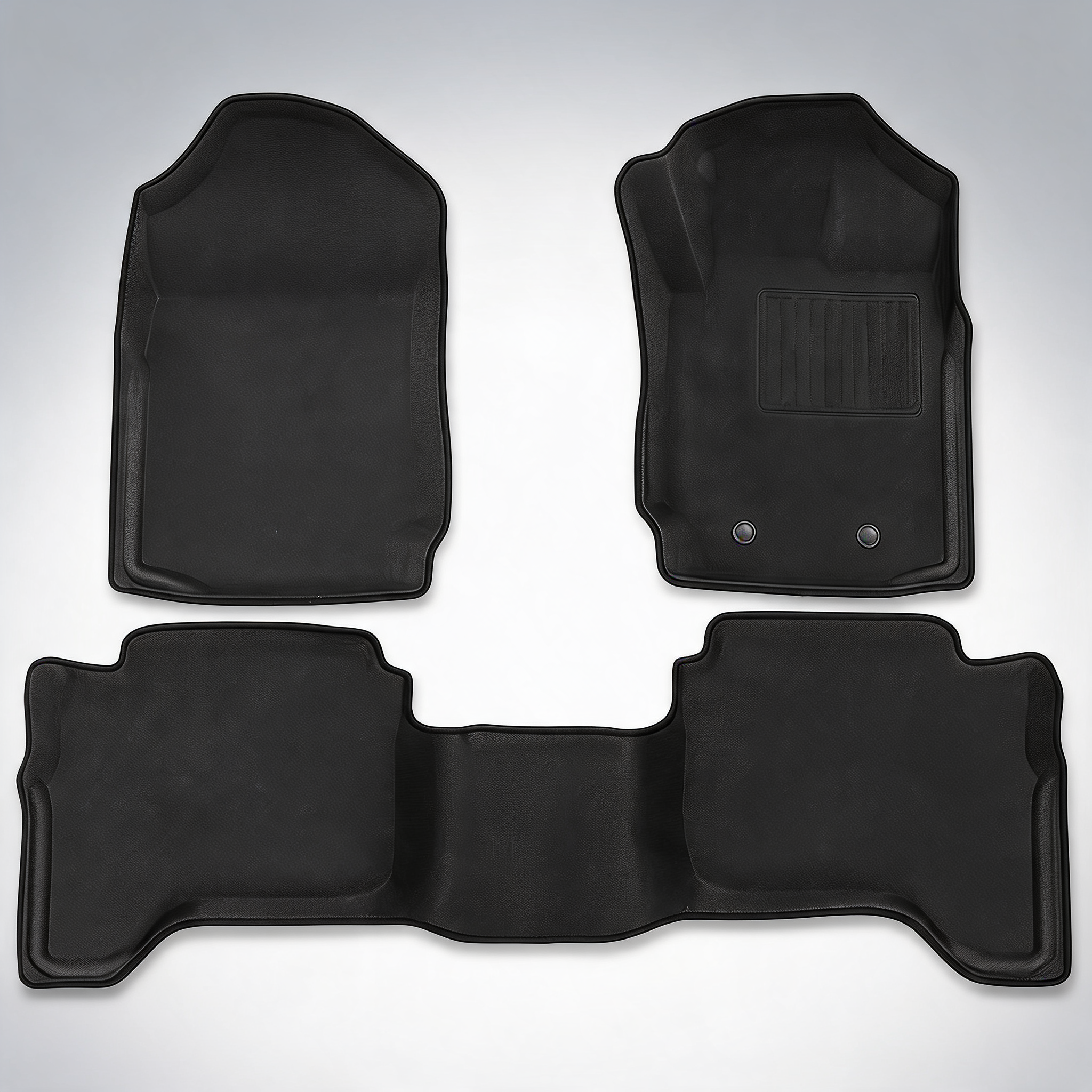 Weisshorn rubber car floor mats for Mazda BT-50 dual crew cab