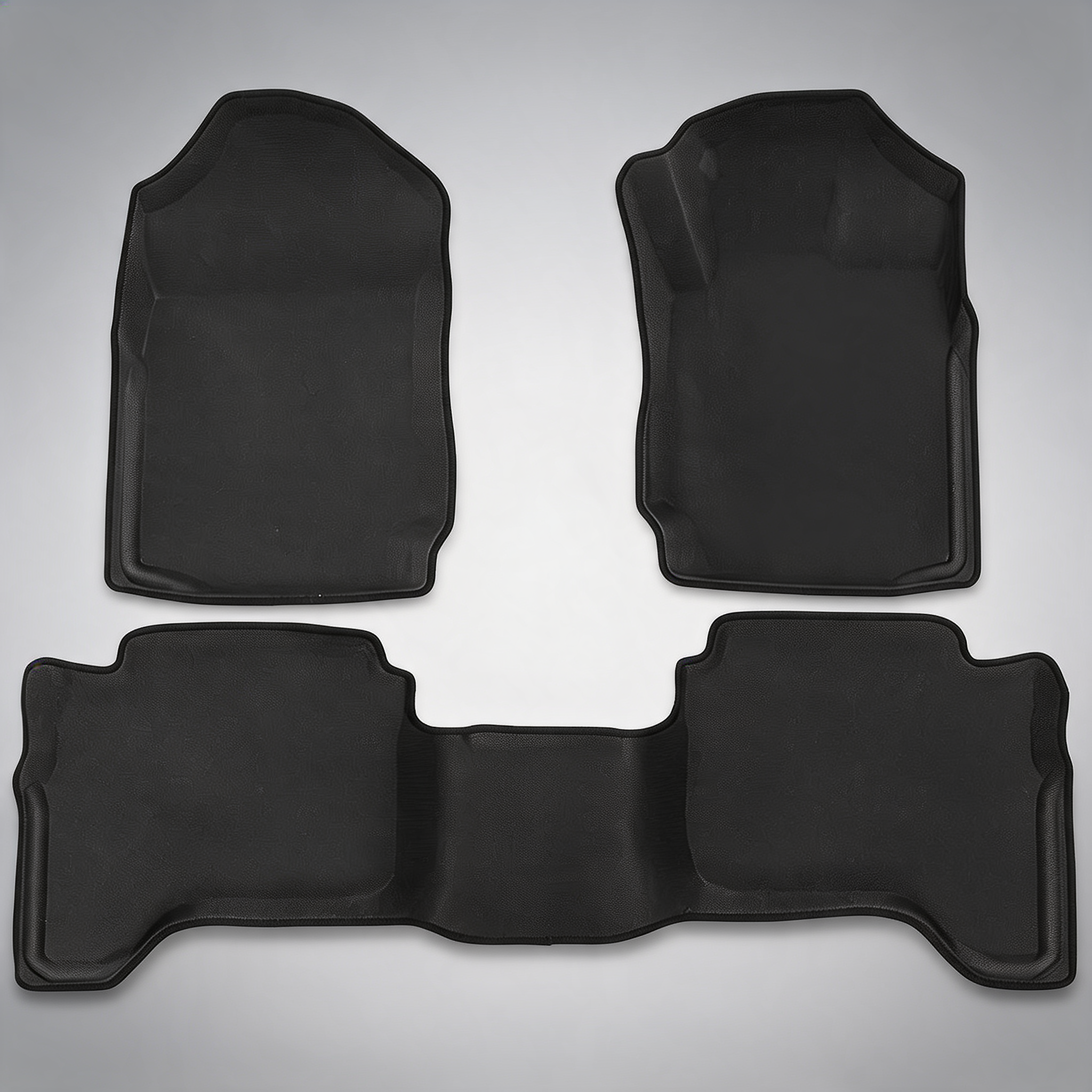 Weisshorn 3D rubber floor mats for Ford Ranger PX-PX3 dual cab 2011-2022