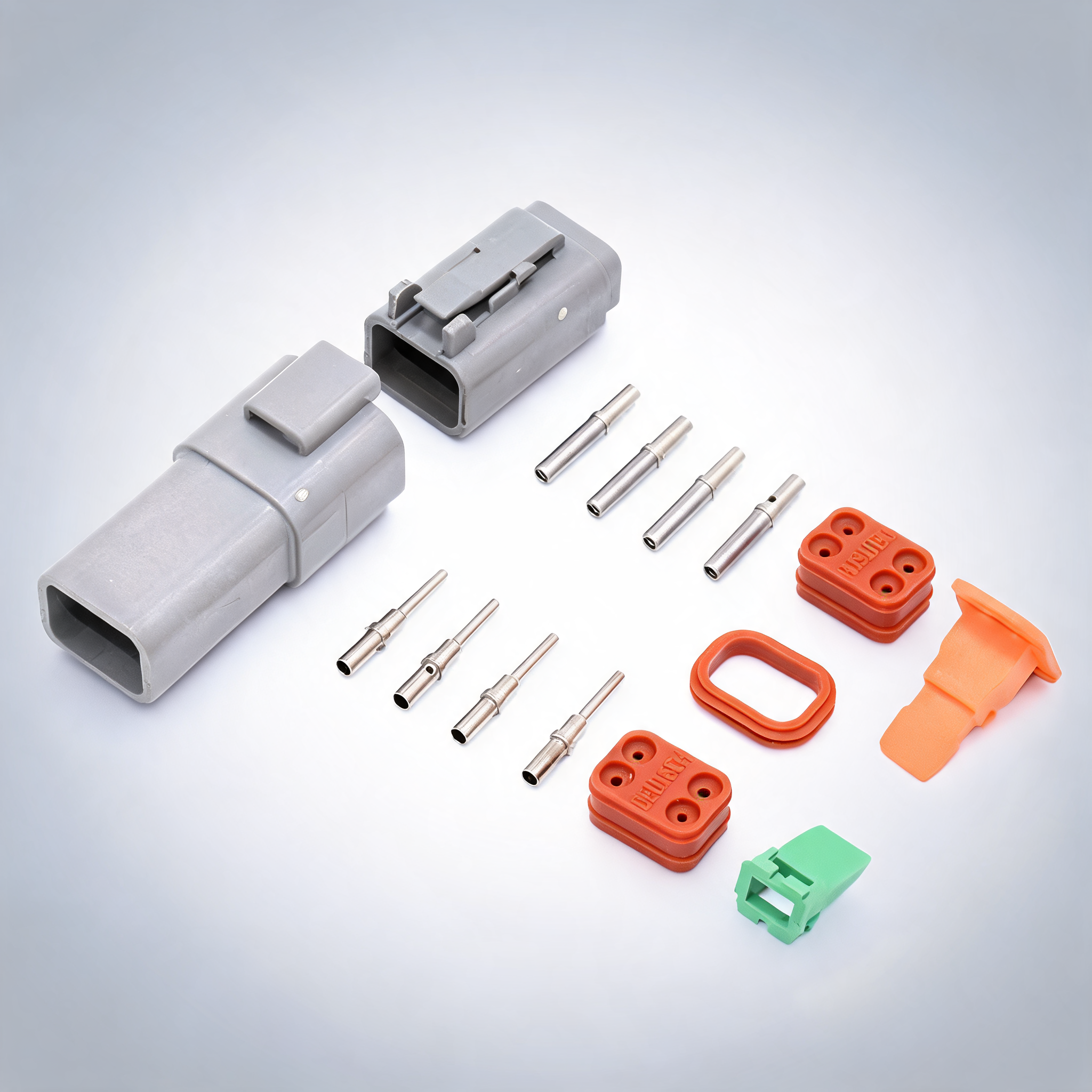 Deutsch DT 4-way 4-pin waterproof electrical connector plug kit for trailers