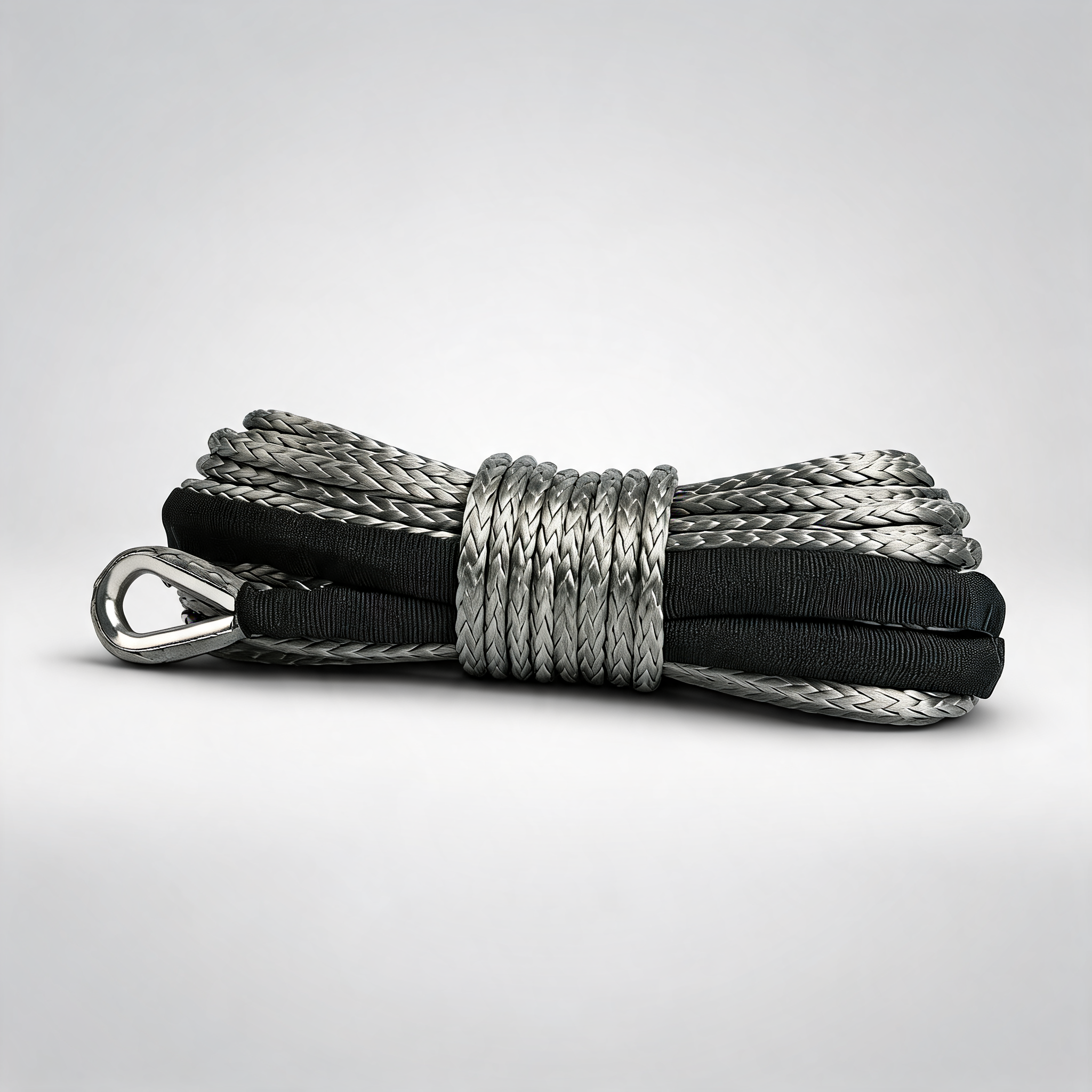 X-BULL 5.5mm x 13m Dyneema synthetic winch rope for off-road 4WD tow recovery