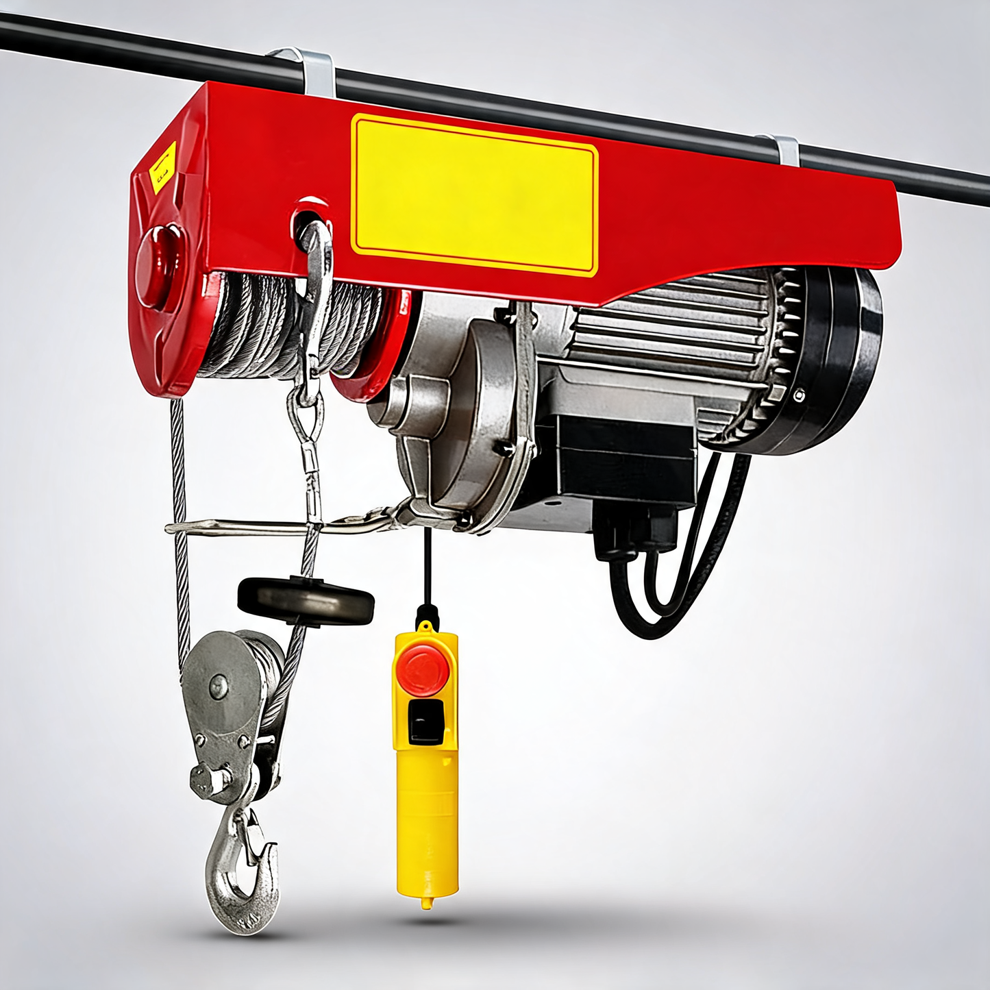 Giantz electric hoist winch with cable rope and remote for chain lifting